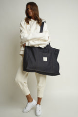 DENIM SHOPPER BAG DARK NAVY - LIDO